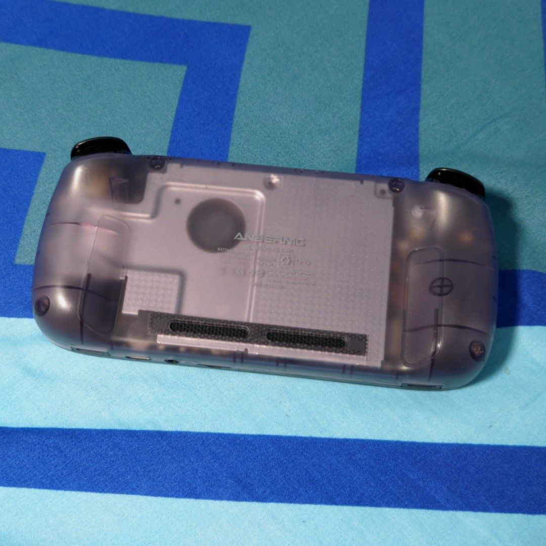 Anbernic RG406H Purple (Category: Nintendo) located in Angono. Submitted by jdros15 (Listing ID 1467265385, Image 2). Description: 128GB Internal Storage 8GB RAM Can play up to PS2 and Gamecube Games Good as new Inclusions: Box, Cable, Carrying Case, Tempered Glass For sale only Negotiable for sure buyer, no lowballers. Pwede meetup o lalamove. Salamat po!.