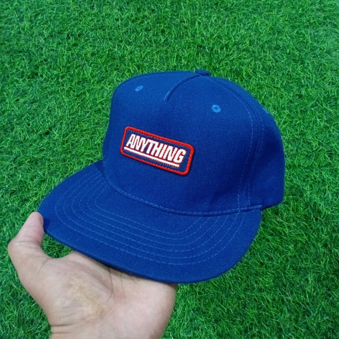 aNYthing wool Supreme snapback cap (Category: Caps & Hats) located in Muntinlupa City. Submitted by rianrax3012 (Listing ID 1467258963, Image 3). Description: aNYthing streetwear brand founded by founders of Supreme.