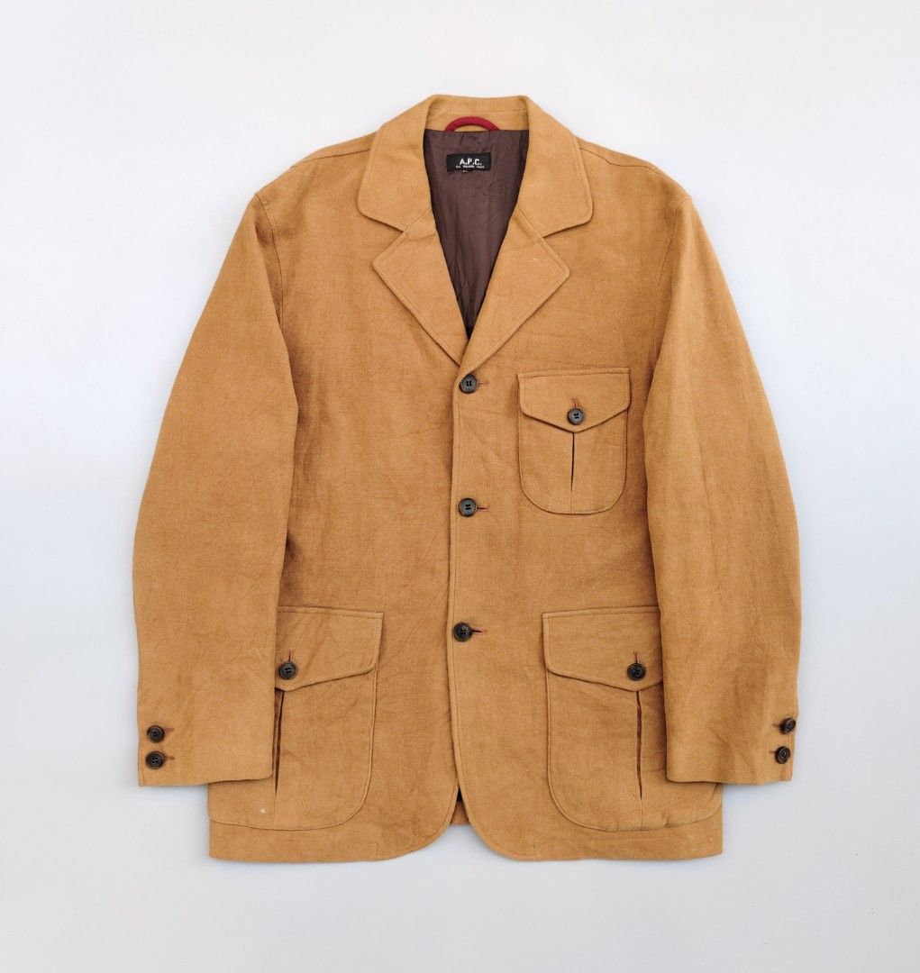 A.P.C MENS (EXCELLENT) (Category: Coats, Jackets and Outerwear) located in Baguio. Submitted by archival_thrifted.ph. (Listing ID 1467174874, Image 1). Description: FOR SALE‼️ .A.P.C MENS JACKET . EXCELLENT CONDITION .CUT WASHTAG .MEDIUM TO SEMI LARGE .PHP 2500 PLUS SF .❌❌ COP/COD .MOP GCASH .COURIER J&T .BAGUIO AREA .DM FOR SURE BUYER TY APM.