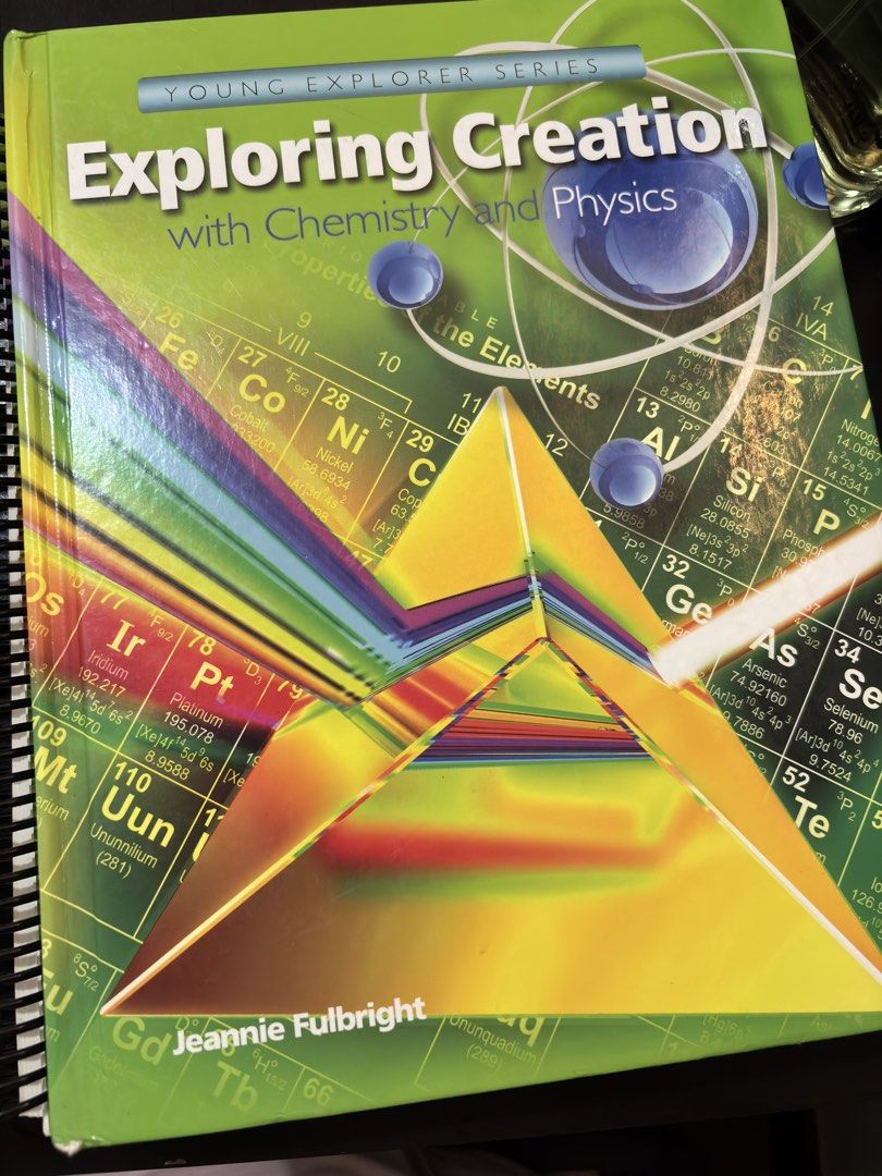 Apologia Exploring Creation with Chemistry and Physics Set (Textbook + Notebooking Journal) (Category: Textbooks) located in Taguig. Submitted by miumiu7areb (Listing ID 1467293847, Image 1). Description: Complete Exploring Creation with Chemistry and Physics set from the Young Explorer Series. Highlights: Includes textbook and notebooking journal Textbook has highlighted pages but remains fully readable Notebooking journal has writing on approxi