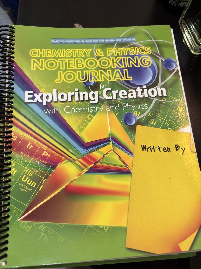 Apologia Exploring Creation with Chemistry and Physics Set (Textbook + Notebooking Journal) (Category: Textbooks) located in Taguig. Submitted by miumiu7areb (Listing ID 1467293847, Image 3). Description: Complete Exploring Creation with Chemistry and Physics set from the Young Explorer Series. Highlights: Includes textbook and notebooking journal Textbook has highlighted pages but remains fully readable Notebooking journal has writing on approxi