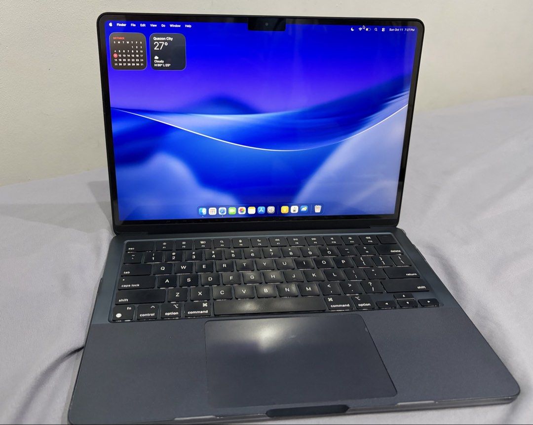 Apple MacBook Air M2 8/256gb Space Gray (Category: Laptops & Notebooks) located in Batangas. Submitted by levkan (Listing ID 1467299113, Image 1). Description: For sale Apple MacBook Air M2 8/256gb Space Gray. Lady owned. Smooth, with light scratches only. Alaga with case. 89% battery health. No issue. Inclusion original charger and cord w/ case and laptop sleeve. Rfs: Hindi na nagagamit. May Macbook Air M4 na ginagamit. Nego sa sure buyer. .
