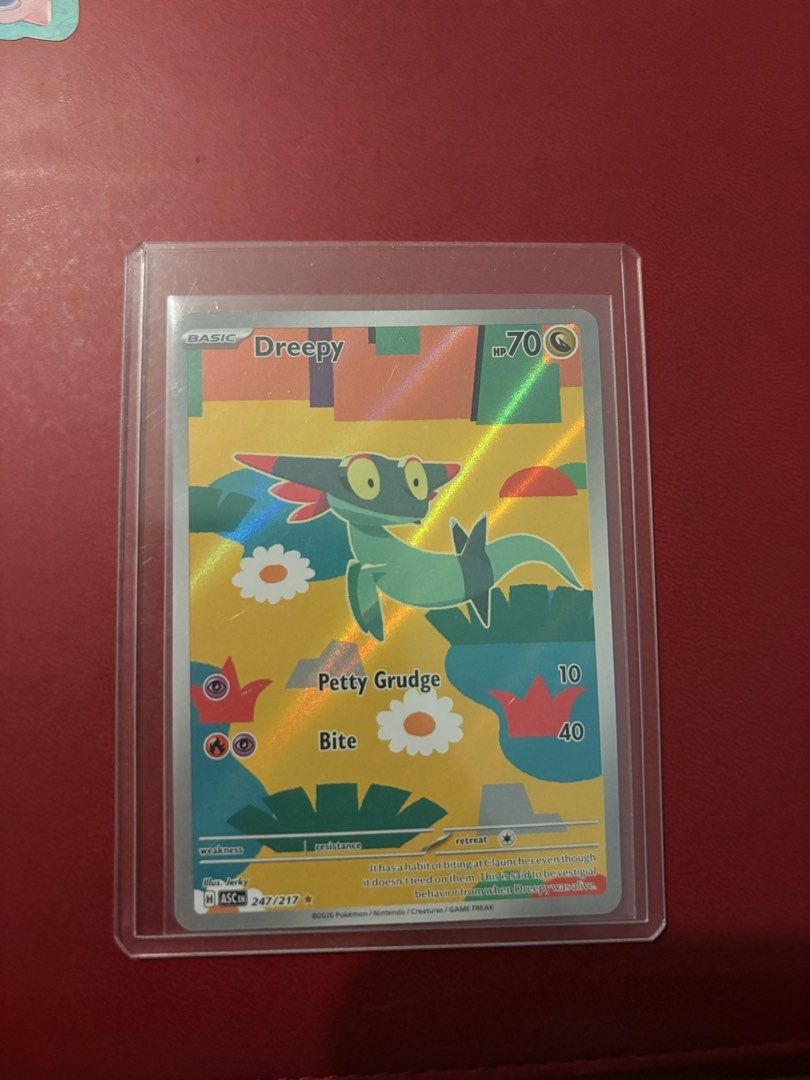 Ascended Heroes: Dreepy 247/217 (Category: Raw Singles) located in Taguig. Submitted by bunnypocas (Listing ID 1467173768, Image 1). Description: - NM-M - Ascended Heroes - Own Pull.