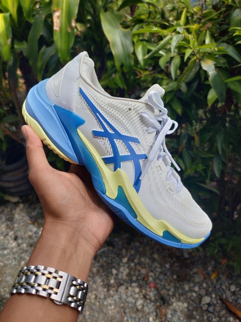 Asics Court ff3 (Category: Sneakers) located in Malasiqui. Submitted by shoesyourbrand (Listing ID 1467224110, Image 1). Description: 𝗔𝗦𝗜𝗖𝗦 𝗖𝗼𝘂𝗿𝘁 𝗙𝗙 𝟯 '𝗪𝗵𝗶𝘁𝗲/𝗜𝗹𝗹𝘂𝘀𝗶𝗼𝗻 𝗕𝗹𝘂𝗲'(AUTHENTIC/ORIGINAL) SIZE: US 7 WOMEN'S | EUR 38 | 24CM BRANDNEW NO BOX | INTERNAL SIZE LABEL INDICATED(SAMPLE PHOTO NOT FOR RESALE)RARE PAIR PRICE: DM IF INTERESTED NOT FOR LOWBALLER📩 PAYMENT FIRST BASIS MODE OF PAYMENT: GCASH, BANK TRANSFER COUR