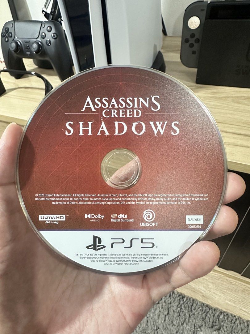 Assassin's Creed Shadows Special Edition PS5 (Category: PlayStation) located in Taguig. Submitted by karlsbergg (Listing ID 1467216228, Image 2). Description: - Game: Assassin's Creed Shadows Special Edition - Platform: PlayStation 5 (PS5) - Region: Asia Exclusive (Chinese and English version) - Condition: Disc is clean and 100% scratch-free with original blue case - Inclusions: Game disc plus digital content (Thrown to the Dogs bonus quest and e