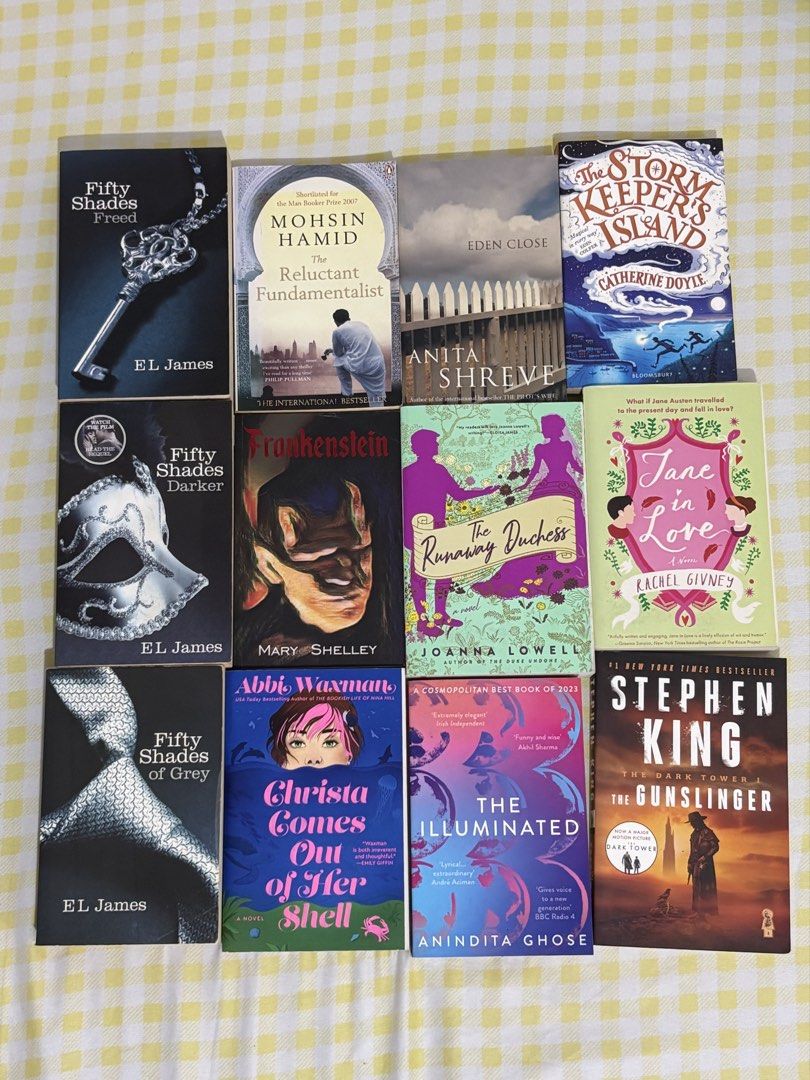 Assorted Fiction and Romance Novels Bulk Listing (Category: Storybooks) located in Baguio. Submitted by kewlfinds (Listing ID 1467338342, Image 1). Description: - Massive book collection across various genres: romance, contemporary fiction, fantasy, and classics - Features popular authors like Stephen King, E.L. James, Cassandra Clare, and Holly Bourne - Includes a mix of paperbacks and hardcovers - Perfect for stocking up your bookshelf - Grab t