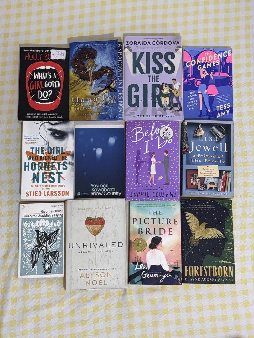 Assorted Fiction and Romance Novels Bulk Listing (Category: Storybooks) located in Baguio. Submitted by kewlfinds (Listing ID 1467338342, Image 3). Description: - Massive book collection across various genres: romance, contemporary fiction, fantasy, and classics - Features popular authors like Stephen King, E.L. James, Cassandra Clare, and Holly Bourne - Includes a mix of paperbacks and hardcovers - Perfect for stocking up your bookshelf - Grab t