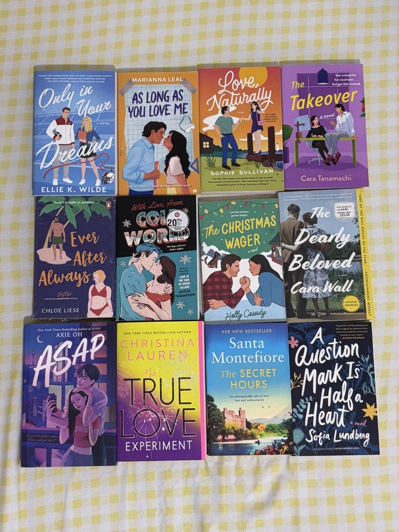 Assorted Fiction and Romance Novels Bulk Listing (Category: Storybooks) located in Baguio. Submitted by kewlfinds (Listing ID 1467338342, Image 2). Description: - Massive book collection across various genres: romance, contemporary fiction, fantasy, and classics - Features popular authors like Stephen King, E.L. James, Cassandra Clare, and Holly Bourne - Includes a mix of paperbacks and hardcovers - Perfect for stocking up your bookshelf - Grab t