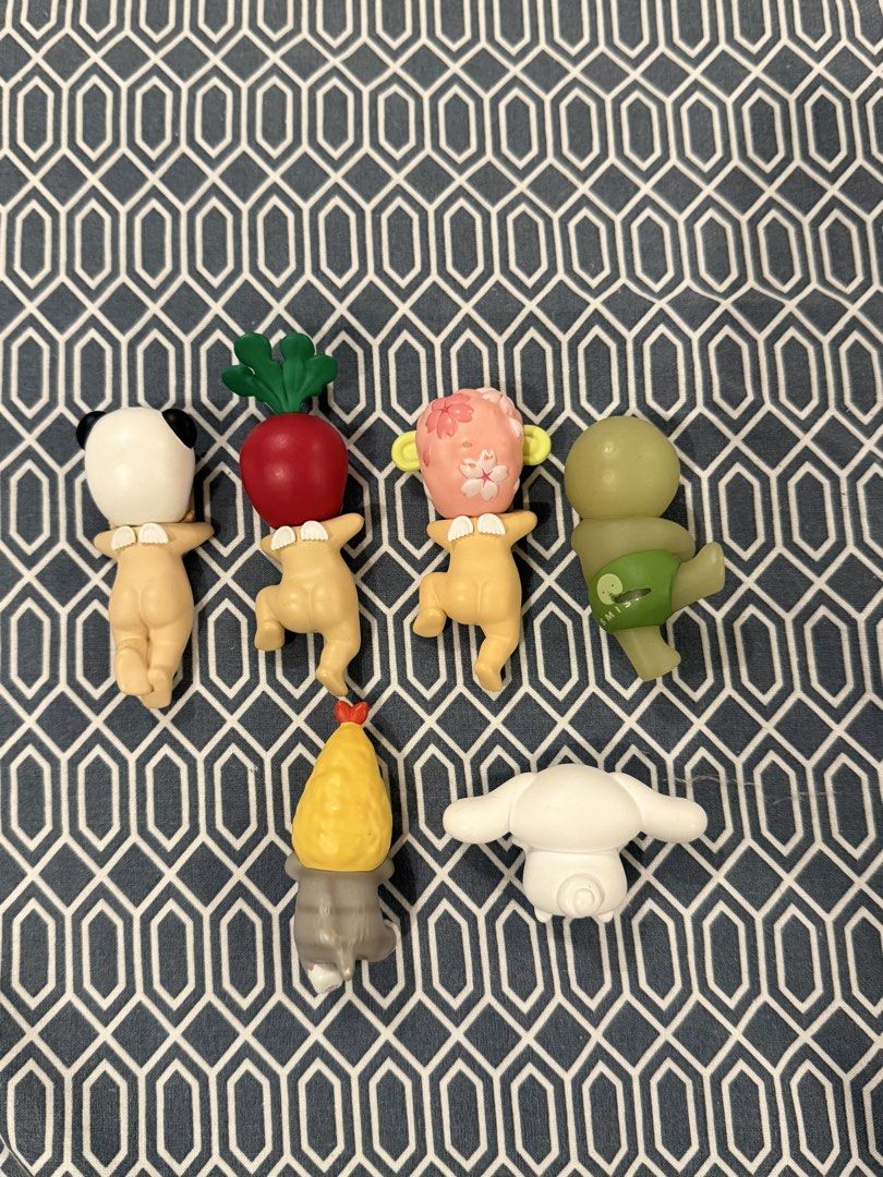 Assorted Hippers (Category: Designer & Blind Box Toys) located in Quezon City. Submitted by kumacarttt (Listing ID 1467300043, Image 2). Description: - panda - SOLD - radish - 180 - sheep - SOLD - mofusand - 300 - cinamoroll - SOLD - smikski - 150 Will give free adhesive.