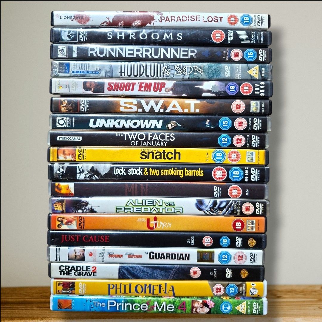 ASSORTED ORIGINAL DVDS [REGION 2 UK] (Category: CDs & DVDs) located in Legazpi City. Submitted by Ichiroujim (Listing ID 1467307322, Image 2). Description: Authentic / Original DVDs ✨ ASSORTED ORIGINAL DVDS [REGION 2 UK] 99.00 PHP each title. - NEAR MINT - MINT CONDITION TESTED AND WORKING 👍 GREAT FOR MOVIE COLLECTORS 👍.
