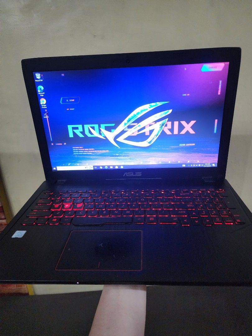 ASUS ROG Gaming Laptop RUSH (Category: Laptops & Notebooks) located in Caloocan City. Submitted by greatgadget2026 (Listing ID 1467304473, Image 2). Description: FOR SALE ASUS ROG GAMING LAPTOP RUSH 15.6 INCHES FULL HD 1080 Display i5 7th GEN 4gb DDR4 Ram (Upgradeable) GPU 1:Intel UHD Graphics GPU 2:Nvidia GTX 1050 1tb HDD With Backlit Keyboard Color(RED) 2 to 3 hrs BATTERY Issue 1 key hindi nagana(down arrow) and may minor physical issues check 