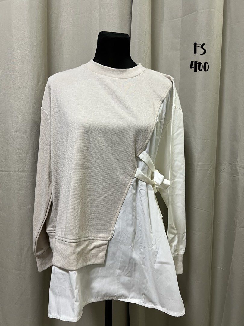 Asymmetrical layered sweater with side tie bow details (Category: Longsleeves) located in Las Pinas. Submitted by jilanah (Listing ID 1467330327, Image 1). Description: .