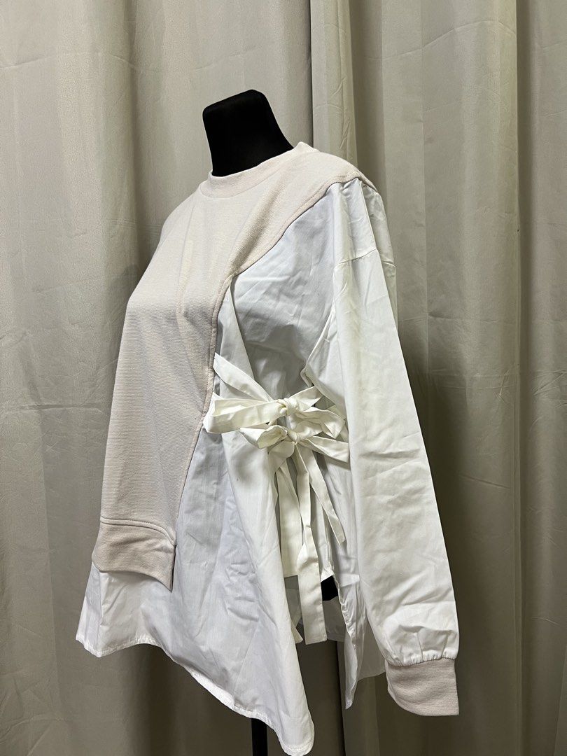 Asymmetrical layered sweater with side tie bow details (Category: Longsleeves) located in Las Pinas. Submitted by jilanah (Listing ID 1467330327, Image 2). Description: .