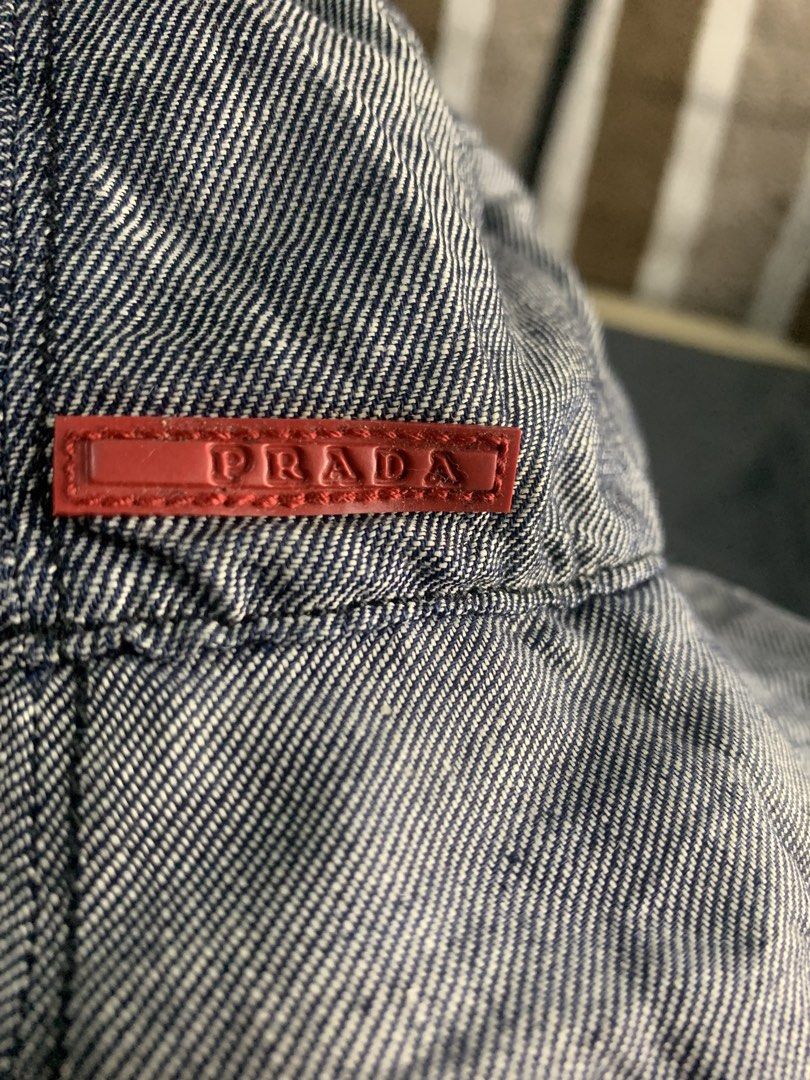Auth prada fashion beannie hat (Category: Luxury Accessories) located in Cabanatuan. Submitted by mjluxxejapan (Listing ID 1467256185, Image 2). Description: Fixed price. Large on tag.auth from Japan.like new cond. Malinis soft cotton denim style ..