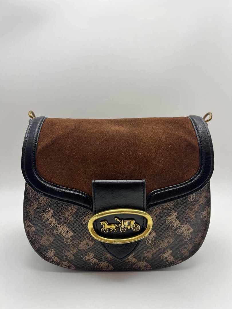 Authentic Coach Kat saddle crossbody. (Category: Cross-body Bags) located in Cagayan de Oro. Submitted by borse_de_amore (Listing ID 1467266772, Image 1). Description: Authentic Coach Kat saddle crossbody. Rank AB tolerable minimal signs of use only.. has some scratches sa hardwares. 🏷️3,800 only.