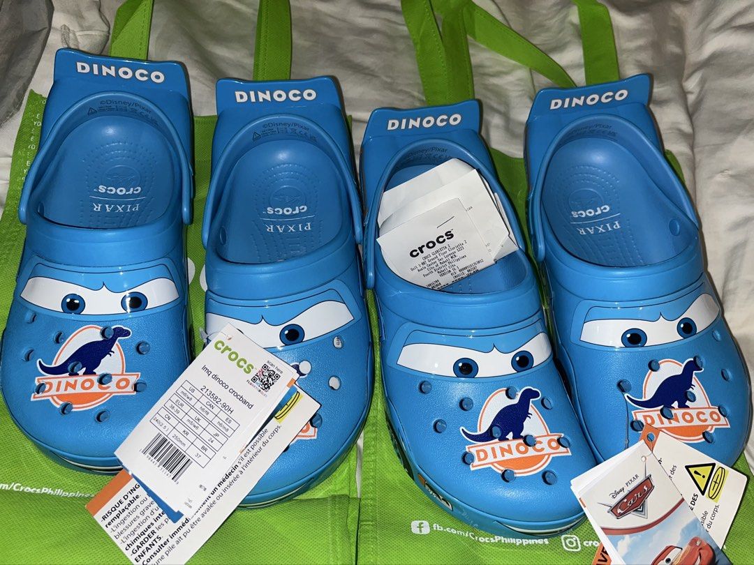 Authentic Crocs Dinoco Lightning Mcqueen (Category: Sneakers & Footwear) located in Caloocan City. Submitted by kaori_b (Listing ID 1467358163, Image 2). Description: .