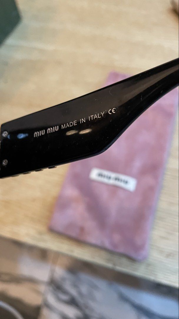Authentic miu miu sunglass (Category: Luxury Accessories) located in Cavite. Submitted by ohmie23 (Listing ID 1467262310, Image 2). Description: Authentic miu miu sunglass.