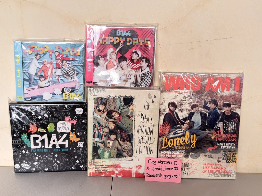 B1A4 Old Albums semi/rare (Category: K-Wave Merchandise) located in Candon. Submitted by greg_sell (Listing ID 1467219663, Image 1). Description: .
