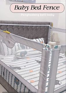 [8th GEN] Babybloo Baby Bed Fence Upgraded Baby Bear, Babies & Kids ...