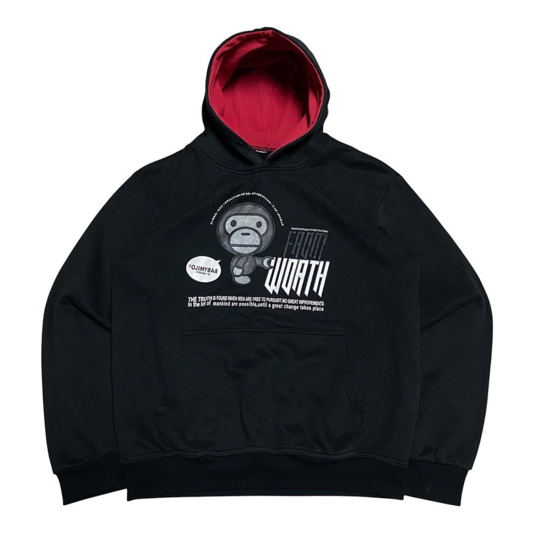 BABY MILO HOODIE (Category: Hoodies) located in San Fernando. Submitted by treasure_findsssss (Listing ID 1467361532, Image 1). Description: BABY MILO HOODIE width: 22.5 length: 26 sleeve length: 24 -thick fabric -good condition -color rate: 8/10 -fav ! -must have -already wash -issue: missing tags/lace, loose stitch on armpit -good for psg 🏷️: 249.