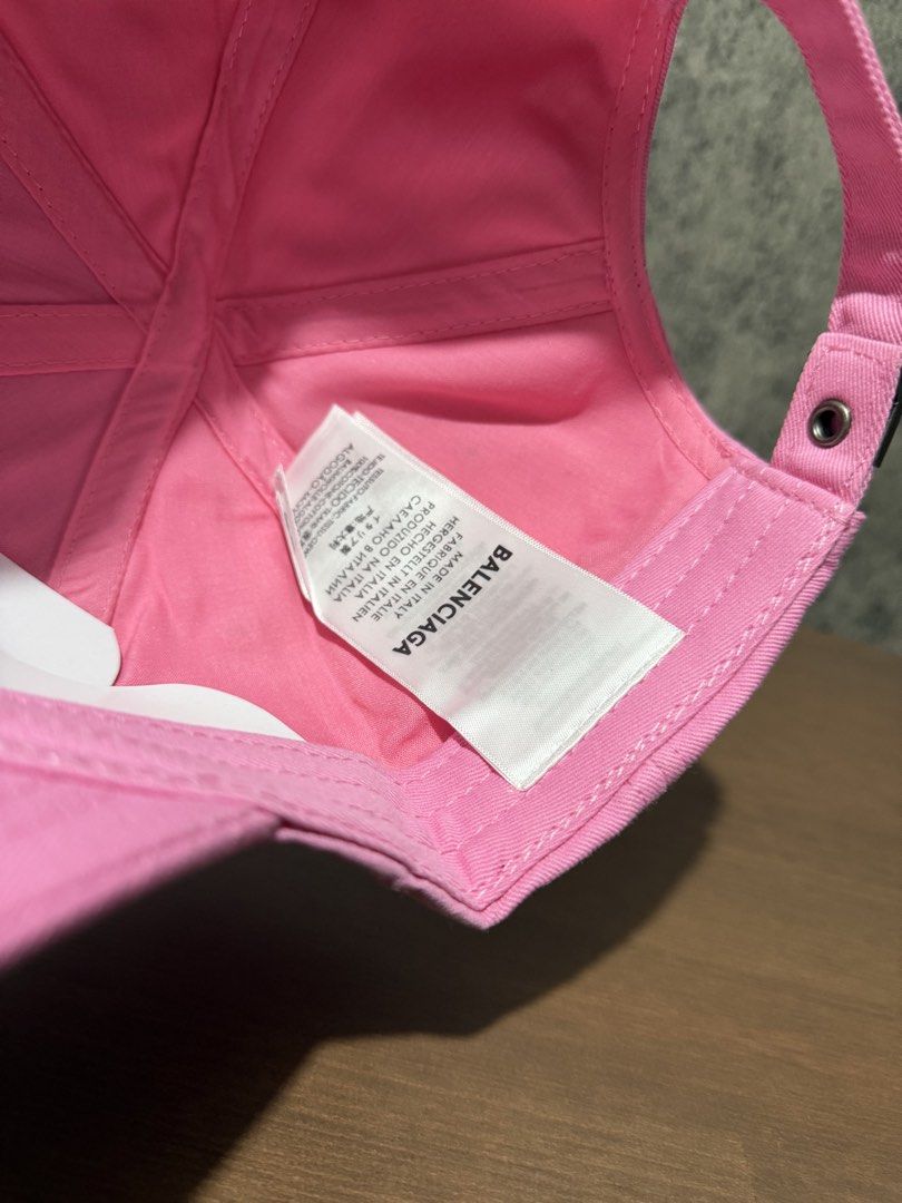 Balenciaga - Embroided Heart Pink Cap (Category: Caps & Hats) located in Cavite. Submitted by commoncourtesy (Listing ID 1467321966, Image 3). Description: One size fits all.