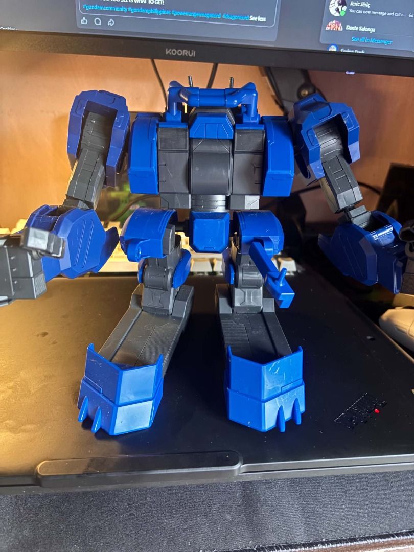 Bandai LBX Riding Armor (Category: Gundam & Model Kits) located in Taguig. Submitted by livehorse.8cf1df (Listing ID 1467330700, Image 1). Description: - Blue and black mecha armor suit with articulated arms and large claw feet - Includes a green and white Gundam action figure that fits inside the cockpit - Solid build quality, perfect for display - Clean parts with joints that hold poses exceptionally well.