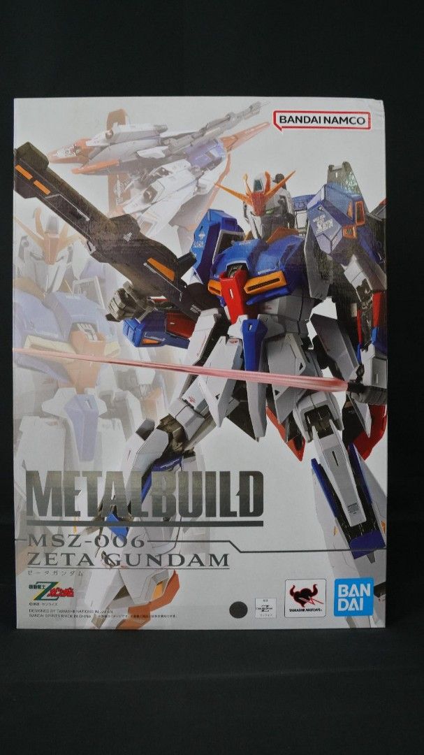 Bandai Metal Build MSZ-006 Zeta Gundam Z高達 mb 合金 （分類：高達及模型組合）位於 Hong Kong。 由 4our_1114 提交（商品編號 1467229244，圖片 1）。簡介： 只開盒check 件， 完變過 Bandai Metal Build MSZ-006 Zeta Gundam，行版有盒齊配件，說明書同發泡膠都喺度。盒相實物拍攝，擺設一流，金屬骨架手感重。有興趣留低聯絡方式交收。。