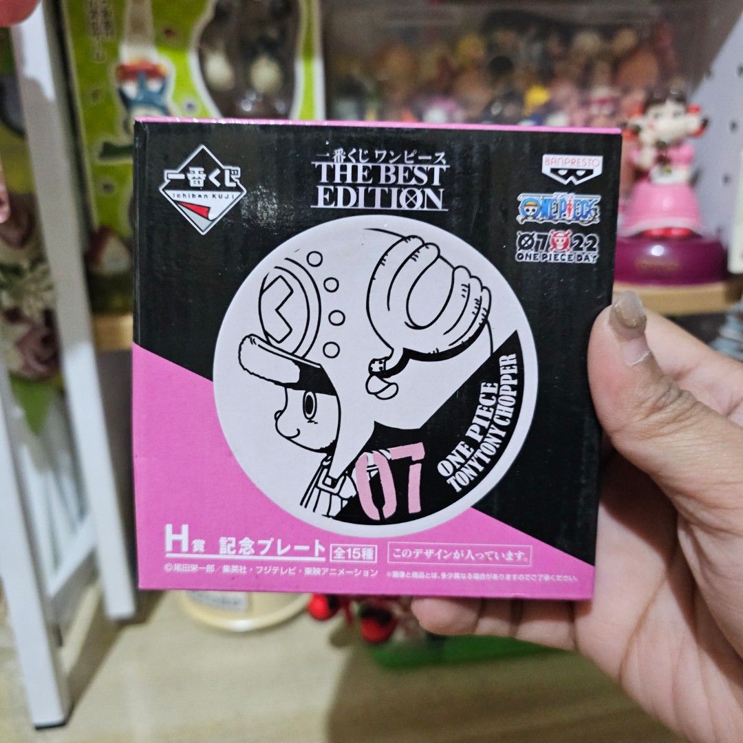 Banpresto One Piece Chopper Mini Decor Plate (Category: Character Goods) located in Manila. Submitted by lovelylovesjapan (Listing ID 1467286188, Image 1). Description: 🌸The item is on-hand and authentic from Japan 🌸Mode of Payment (MOP): GCASH/Bank Transfer 🌸Mode of Delivery (MOD): J&T or Lalamove (Shipping every Saturday and Sunday) Notes: 🩷Breakable items are packed with care and caution. Seller will not be held liable for any damages incu