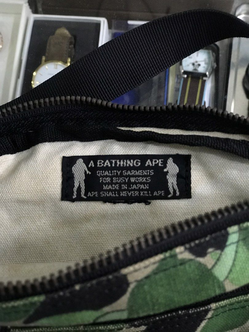 Bape X kaws camou sling bag (Category: Luxury Bags & Wallets) located in Bacolod City. Submitted by dave.tripthrift6100 (Listing ID 1467352191, Image 3). Description: No issue Need wash Buy free shipping.