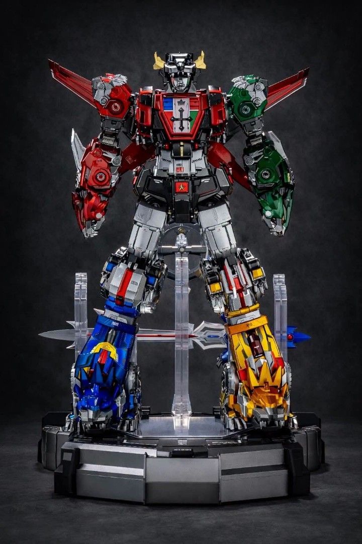 Beast King Voltron Die-Cast Action Figure with Stand (Category: Figurines & Statues) located in Manila. Submitted by mauchan00000303 (Listing ID 1467299512, Image 1). Description: - Full set of 5 colored lions that combine into Voltron - Premium die-cast metal construction with intricate mechanical detailing - Stunning metallic finish for a massive shelf presence - Includes signature Blazing Sword, shield, and custom display stand - Highly poseab