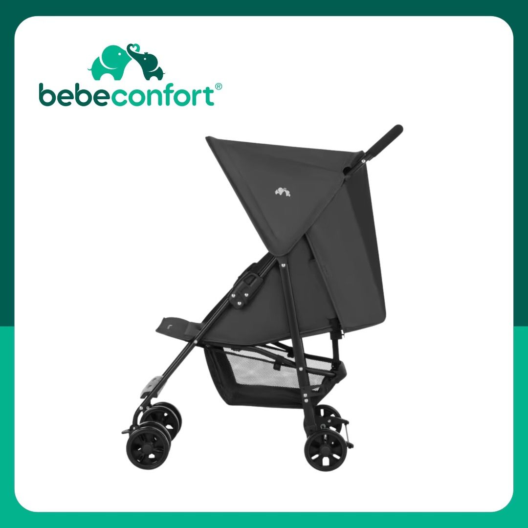 Bebeconfort Snow Stroller Mineral Graphite (Category: Strollers) located in Antipolo. Submitted by jeanneezraaa (Listing ID 1467192625, Image 2). Description: - Brand: Bebeconfort Snow Stroller - Color: Mineral Graphite - Condition: Brand new, never opened, comes in original box - Age/Weight capacity: Suitable from newborn up to 3 years (approx. 15kg) - Lightweight design: Only weighs around 5kg - Features: Large multi-position reclining seat - F