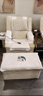 White massage table with face cradle, Furniture & Home Living ...