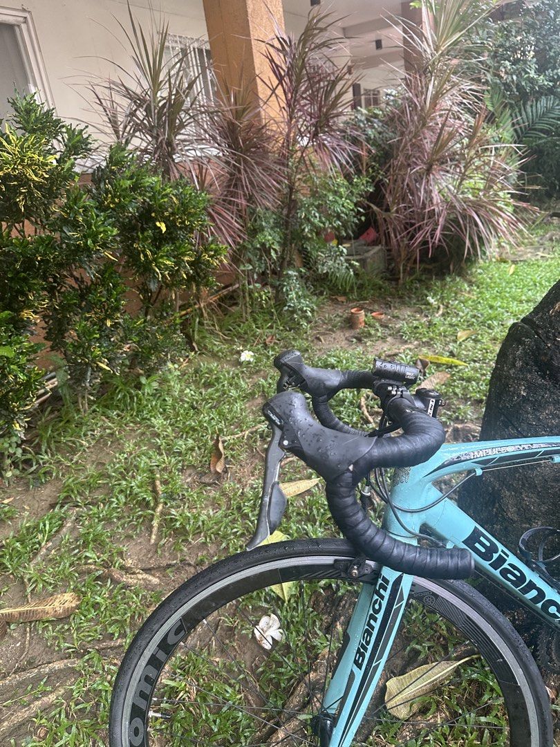 BIANCHI IMPULSO (Category: Bicycles) located in Marikina City. Submitted by livewithpurpose (Listing ID 1467317740, Image 3). Description: BIANCHI IMPULSO ROADBIKE RUSH Shimano Claris Sti 2x 8 Shimano Claris rd Shimano Claris fd Alloy light weight ORIGINAL BIANCHI IMPULSO FRAME ₱23,000 RUSH .