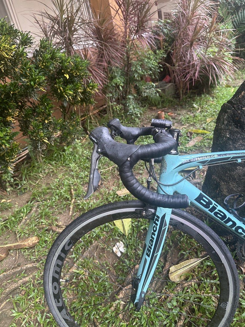 BIANCHI IMPULSO (Category: Bicycles) located in Marikina City. Submitted by livewithpurpose (Listing ID 1467317740, Image 2). Description: BIANCHI IMPULSO ROADBIKE RUSH Shimano Claris Sti 2x 8 Shimano Claris rd Shimano Claris fd Alloy light weight ORIGINAL BIANCHI IMPULSO FRAME ₱23,000 RUSH .