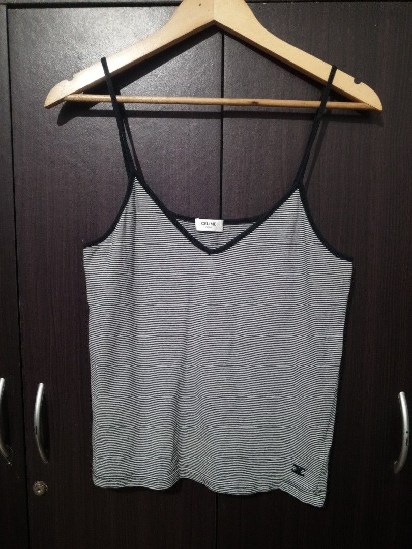 Black - White Celine tank top (Category: Luxury Apparel) located in Santa Maria. Submitted by paulo-garcia21 (Listing ID 1467268568, Image 1). Description: small fittings 16 by 23 no flaws excellent.