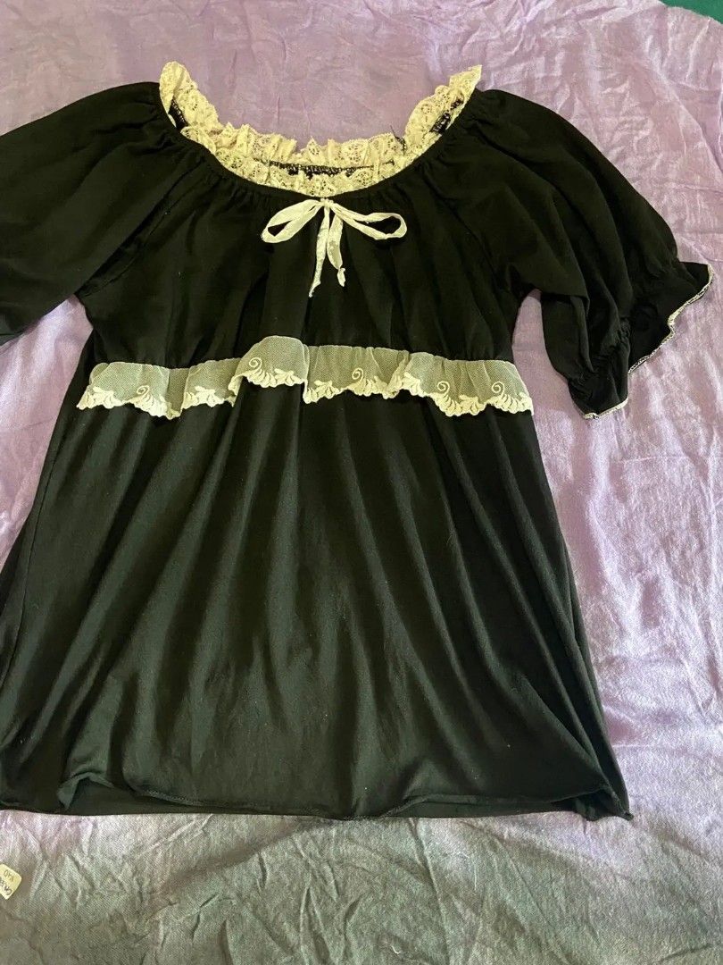 BLACK BABYDOLL TOP (Category: Blouses) located in Masbate. Submitted by gurly_trifth26 (Listing ID 1467276558, Image 1). Description: SIZE: SMALL - LARGE 🌺 PRICE: 89 LOCK 99🌺 MOP: GCASH🌺 MOD: J&T( BUYERS SHOULDER SF)🌺 LOC: MASBATE,PLACER🌺.