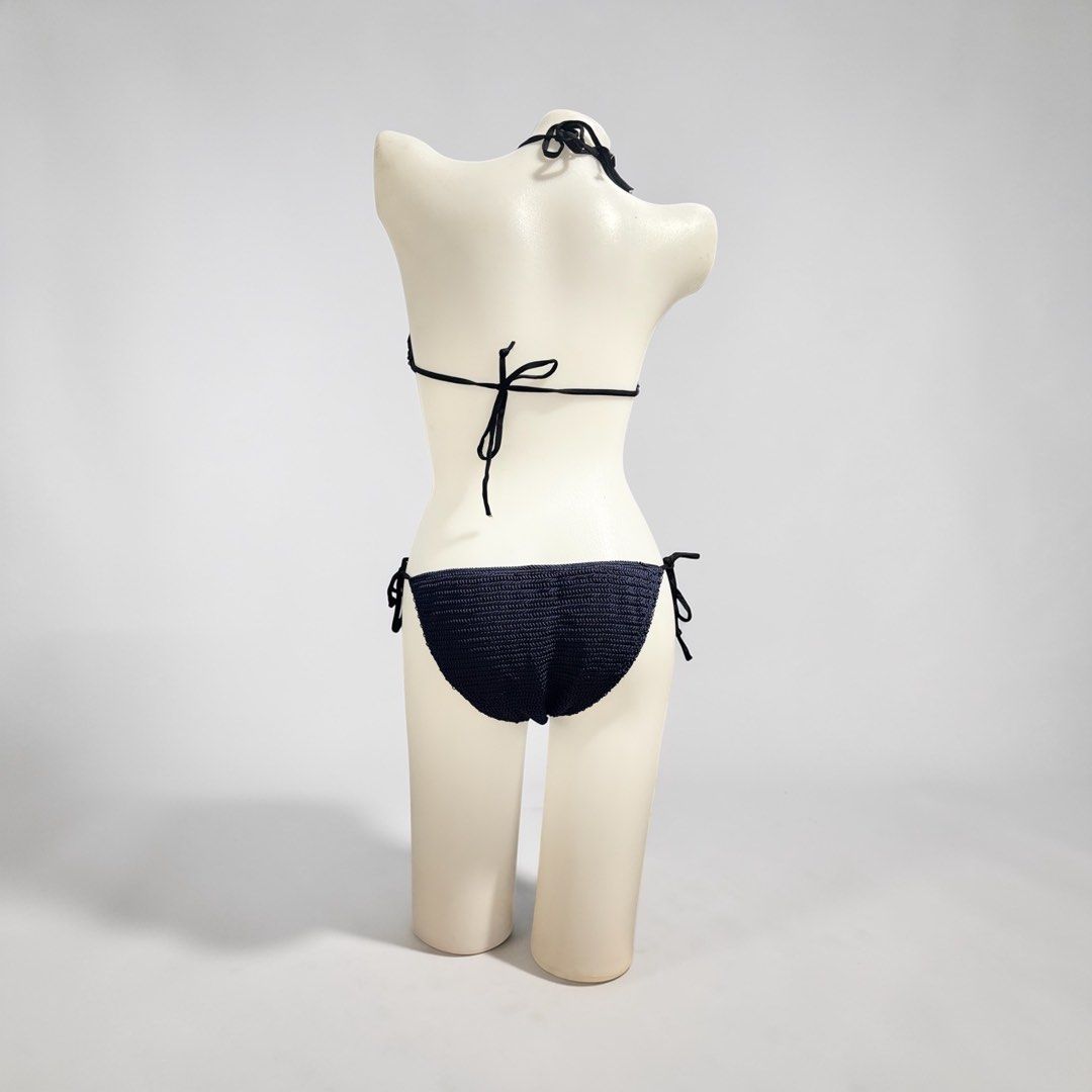 Black Crochet Bikini Set Two Piece Swimsuit (Category: Bikinis & Swimsuits) located in Santa Cruz. Submitted by homedecluttersale (Listing ID 1467246749, Image 2). Description: •Bought online • Used / Excellent condition • Fits Small to medium • Photos taken using mannequin only 🚚 Shipping via J&T only 📦 Shipping fee to be shouldered by buyer 💳 Mode of payment: GCash 📍 Santa Cruz, Laguna.