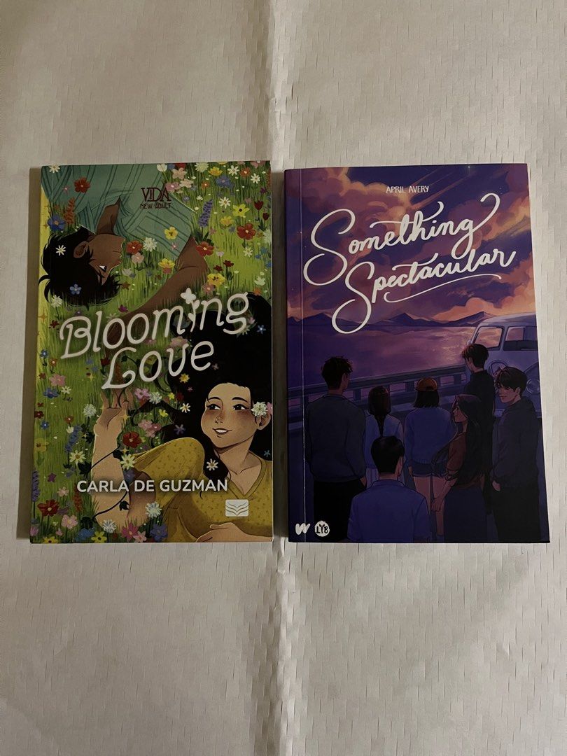Blooming Love & Something Spectacular Book Set (Category: Storybooks) located in Iligan City. Submitted by miaepples (Listing ID 1467326217, Image 1). Description: - price already including sf - like new, never read - fast ship out! 💳 mari/gcash 📦 jnt direct.