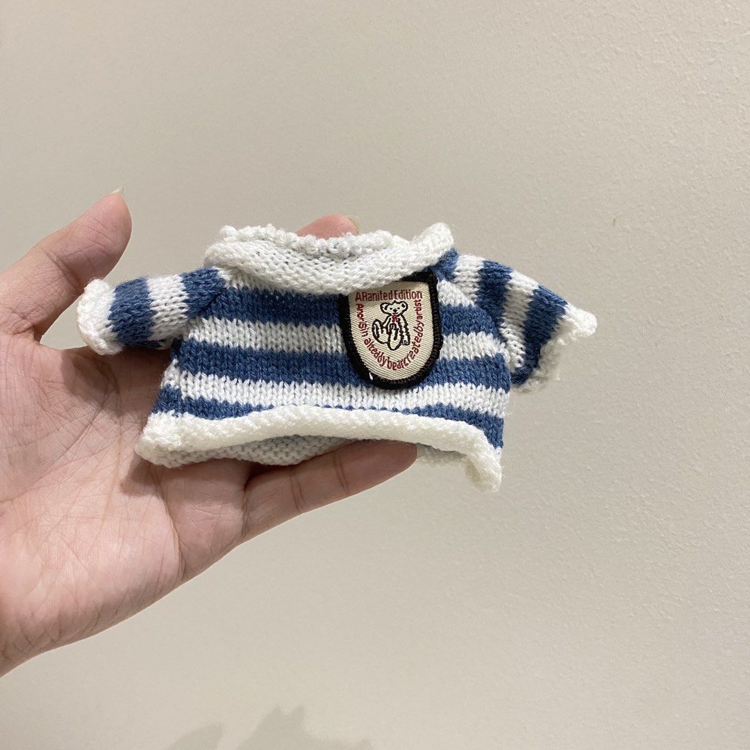 Blue&White Striped Knitted Sweater for Dolls (Category: Kids Toys) located in San Pedro. Submitted by jellybean.co (Listing ID 1467204287, Image 1). Description: .