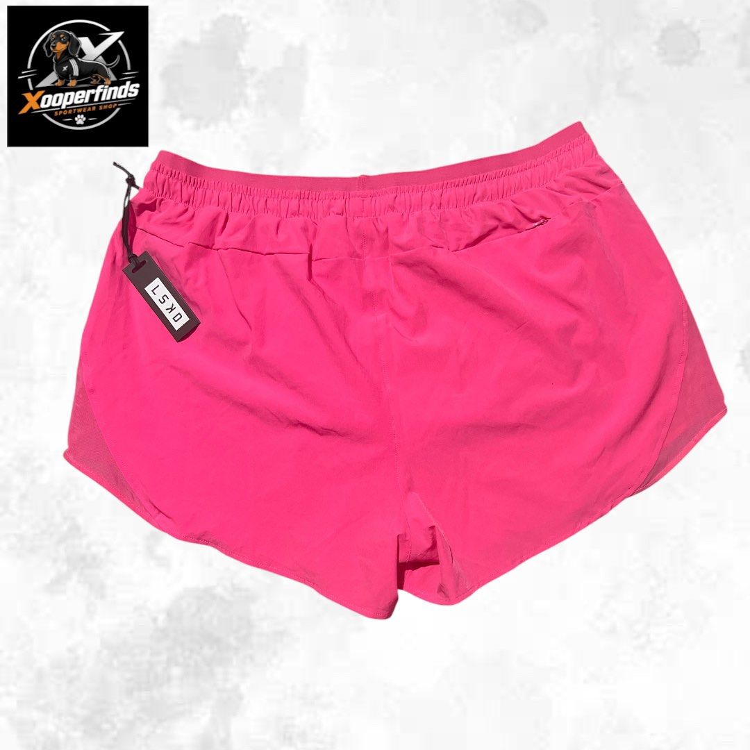 BNWT LSKD social run short 3XL (Category: Activewear) located in Iba. Submitted by xooperfindslb (Listing ID 1467350432, Image 3). Description: Brand new with tag Lskd social run short Size XXXL both Color available flamingo ( pink) Blue With inner liner Dimension when laid flat Relaxed waist band - 17.5” Max stretched waist band - 25” Length - 3.5” No issue Brand new.