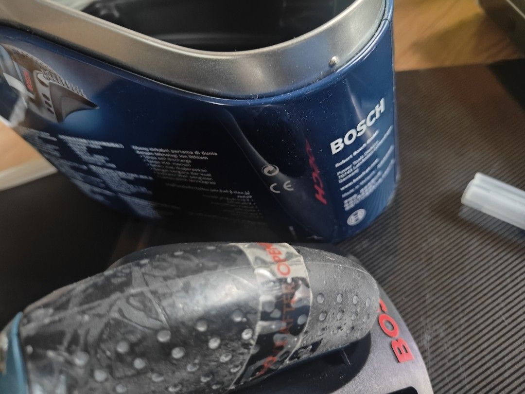 Bosch Cordless Screwdriver with Charger Base (Category: Construction Tools & Equipment) located in Manila. Submitted by wuxue998 (Listing ID 1467189945, Image 2). Description: - Authentic Bosch cordless screwdriver (blue/black with red branding) - Compact design, perfect for tight spaces and furniture assembly - Ideal for quick household fixes - Includes charging dock and power cord - Condition: Fully working, shows normal signs of previous handl