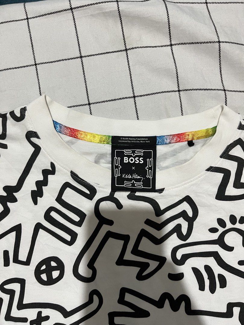 BOSS HUGO X KITH HARING (Category: Tshirts & Polo Shirts ) located in Davao. Submitted by rel18 (Listing ID 1467271208, Image 2). Description: BOSS HUGO X KITH HARING ORIG Excellent condition Large Dimes : 23 x 26 .