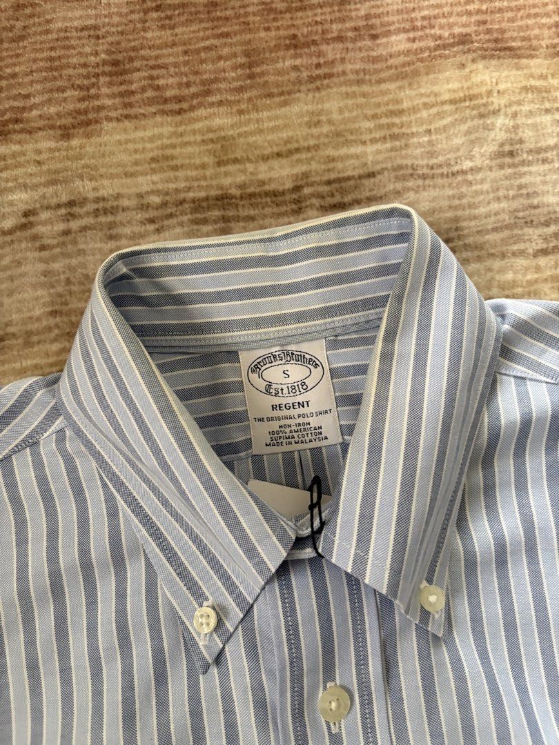 Brooks Brothers Non Iron Polo Button Down Shirt (Category: Tshirts & Polo Shirts ) located in Antipolo. Submitted by thearchivesproject (Listing ID 1467292989, Image 3). Description: 20.5 width 29 length S on tag M fits.