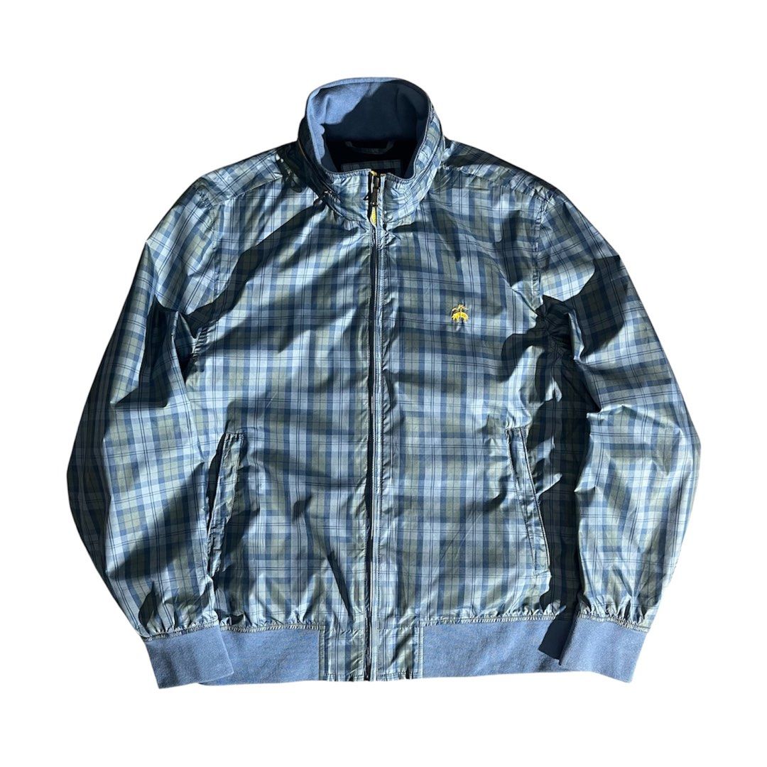 Brooks Brothers Plaid Full-Zip Harrington Bomber Jacket (Category: Coats, Jackets and Outerwear) located in Daraga. Submitted by th3cliquejunks (Listing ID 1467263724, Image 1). Description: Brooks Brothers Plaid Full-Zip Harrington Bomber Jacket Tagged Size: Small Condition: 9.5/10 No major flaw Packable Hood Measurement: Pit to pit: 22” Length: 25” - 3,000 Dm!.