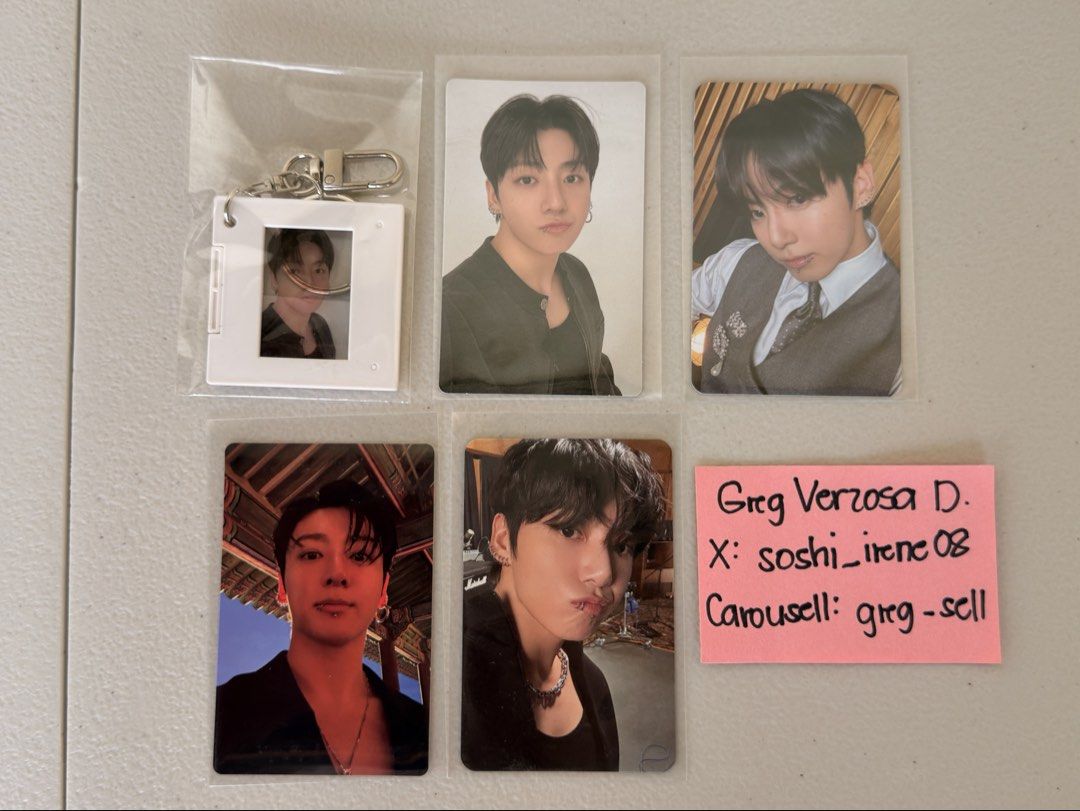 BTS Jungkook pob/album set pc (Category: K-Wave Merchandise) located in Candon. Submitted by greg_sell (Listing ID 1467315014, Image 1). Description: Sold as set.