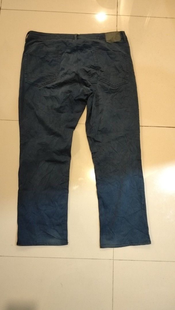 Buffalo David Bitton Archer Slim Stretch Jeans 40x30 (Category: Jeans) located in Angeles City. Submitted by mightywhale_13072f (Listing ID 1467284551, Image 2). Description: - Brand: Buffalo David Bitton - Model: Archer - Size: 40x30. actual W42.L40 - Fit: Slim stretch - Wash: Dark blue - Material: Cotton, rayon, polyester, and elastane blend - Features: Standard five-pocket design, button closure, belt loops - Origin: Made in Cambodia - Conditi