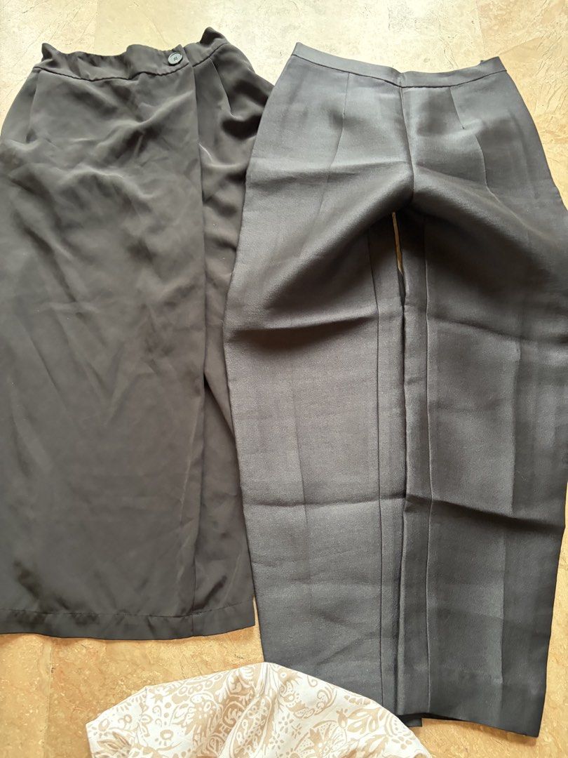 [BUNDLE SALE] Women’s Assorted Bottoms Bundle, Rai (Category: Other Bottoms) located in Quezon City. Submitted by tidyup.lara (Listing ID 1467317980, Image 3). Description: *give away price, no further inquiries Buy all in photo for PHP 100 Best fits S-M frames Individual photos and descriptions posted in our page Brand/s: Essenxa, Paolo Miguel General condition 8/10: used but in good condition .