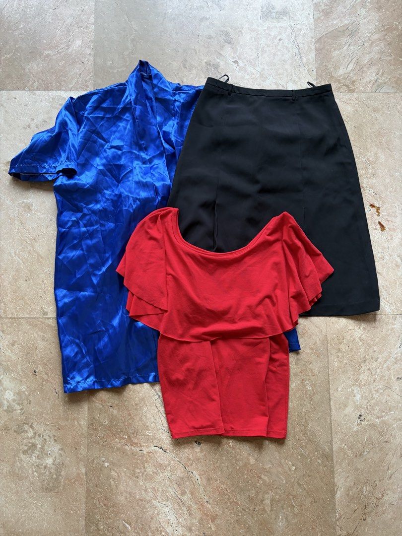 [BUNDLE SALE] Women’s Assorted Clothes Bundle, Jordan (Category: Others Tops) located in Quezon City. Submitted by tidyup.lara (Listing ID 1467316944, Image 1). Description: *give away price, no further inquiries Buy all in photo for PHP 100 Best fits M-L frames Individual photos and descriptions posted in our page Brand/s: / General condition 8/10: used but in good condition .