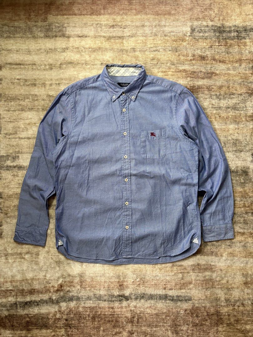 Burberry Black Label Light Blue Longsleeves (Category: Formal Shirts) located in Antipolo. Submitted by thearchivesproject (Listing ID 1467251831, Image 1). Description: 22.5 width 28.5 length.