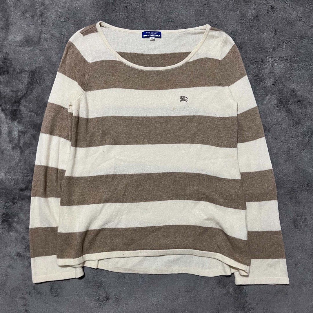 Burberry Knitted Long-sleeve (Category: Longsleeves) located in Cagayan de Oro. Submitted by montresor.ph (Listing ID 1467338898, Image 1). Description: Condition: Pristine Width: 18 Length: 24 Color rate: 9.8/10 Price: 1,000.